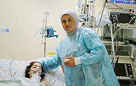 המושתלת היבא זועבי עם אמה סוהיר 
